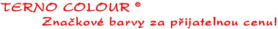 TERNO COLOUR - Zna�kov� barvy za p�ijatelnou cenu!
